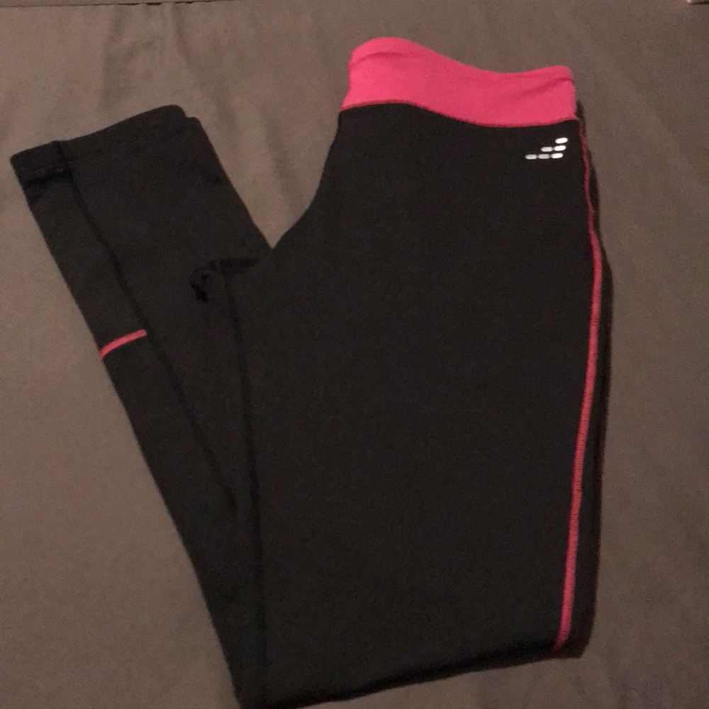BCG Leggings Athletic Yoga Workout Pants Black-L